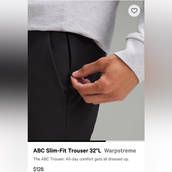 Lululemon Warpstreme ABC Slim-Fit Trouser 32”L - Picture 3 of 13